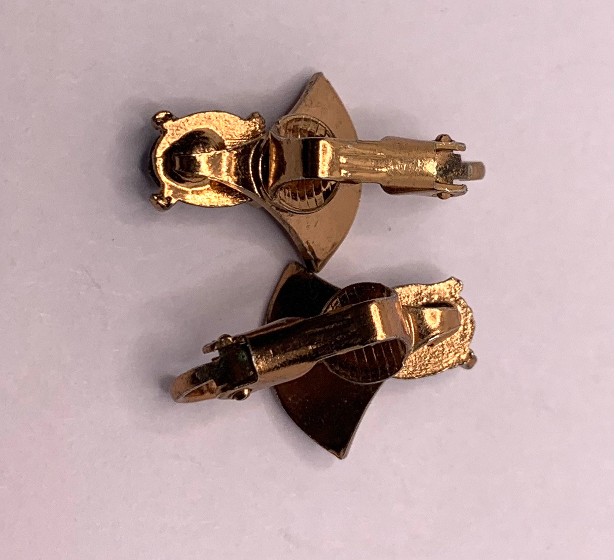 Orecchini Clip On Vintage – Goccia Nera Finto Onice E Cristallo, Argento Anticato