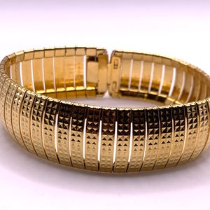 Vintage Gold plated Omega chain bracelet 7.5