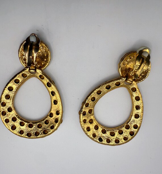 Vintage huge large statement rhinestone door knoc… - image 8