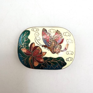 Vintage Cloisonne Belt Buckle - Etsy