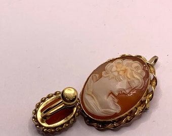 ヴィンテージ ヴァンデルカメオ ブローチペンダントとイヤリングセット