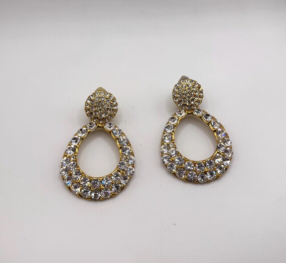 Vintage huge large statement rhinestone door knoc… - image 3