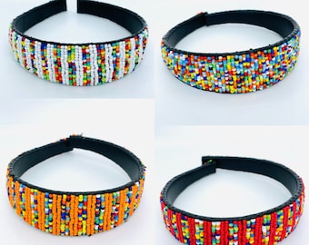 Africa HeandBand/ Handmade Beaded Masai Heaband/Ethnic Headbands/HeadBand Accessories/Africa Masai Beaded HeadBand