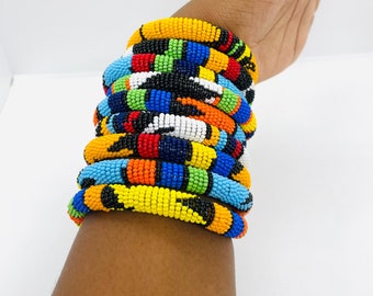 Maasai Beaded Bracelets Bangle/Handmade Beaded Masai Bangle/Women Bangle/Masai Jewelry/ Africa Jewelry/ Gift for Her