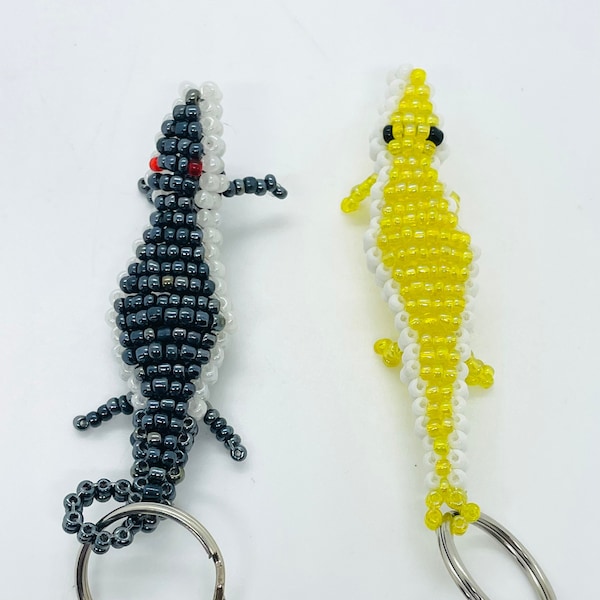 Afrika Animal Keyring/SET VAN TWEE Keyrings/Beaded Animal Keyring/Handgemaakte Animal Keyring/Afrika Keyring/Animal Keyring/Animal Keychain