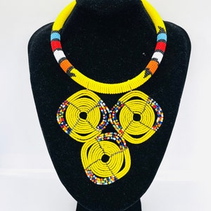 Masai Perlen Halskette/Tribal Perlen Halskette/Afrika Schmuck Halskette/Perlen ethnischen Halskette/Handmade Masai Halskette/Halskette für Frauen