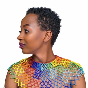 Africa Masai Choker/Beaded Choker/ Women Choker/Tribal Maasai Choker Necklace/Maasai Bead Choker/Handmade Masai Collar Necklace/Gift for her