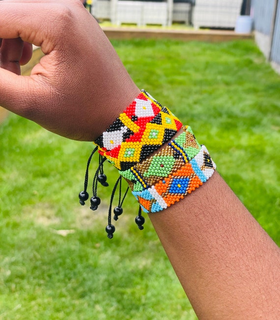 8 Men's Maasai Beaded Bracelets/african Men's Fashion/ Gifts for Him - Etsy