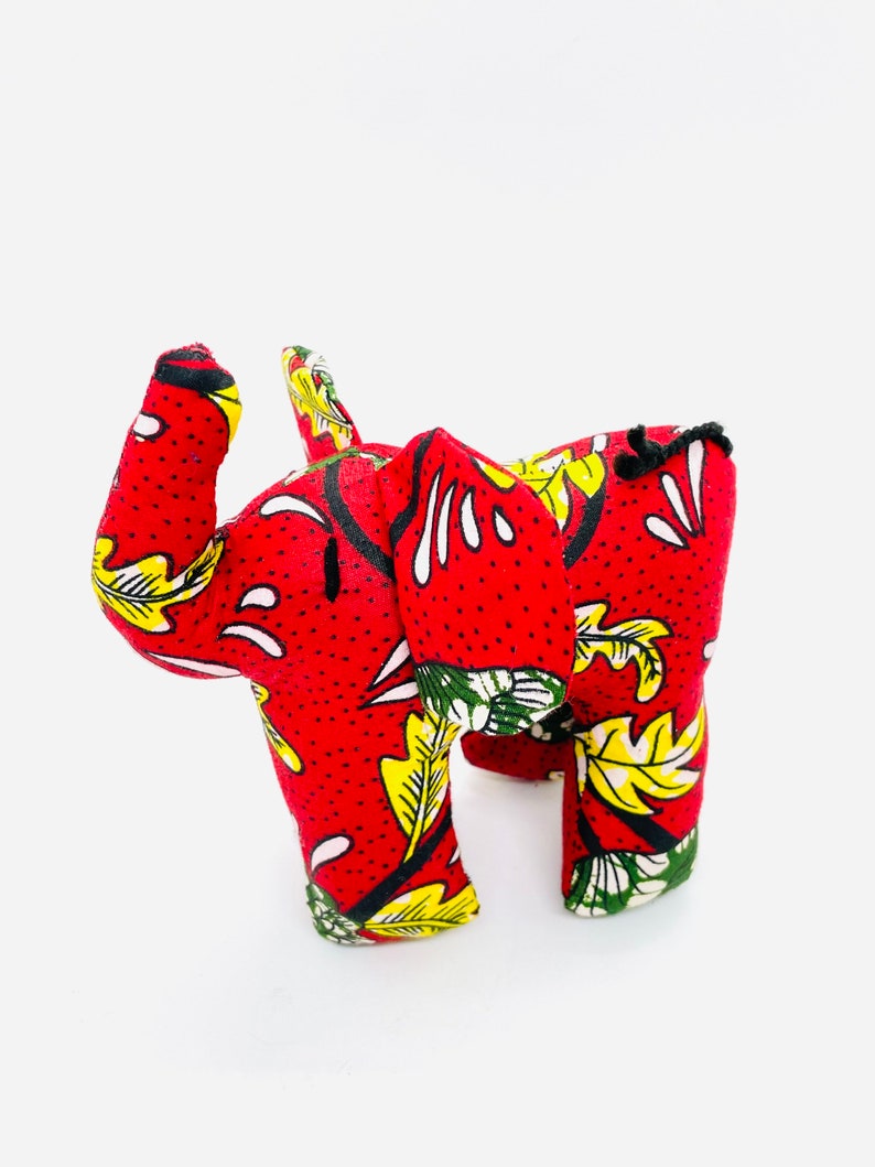 Africa Ankara Stuffed Animals/Handmade Africa Waxed Stuffed Animal/Fabric Stuffed Soft Toy/Stuffed Animals Elephant/B