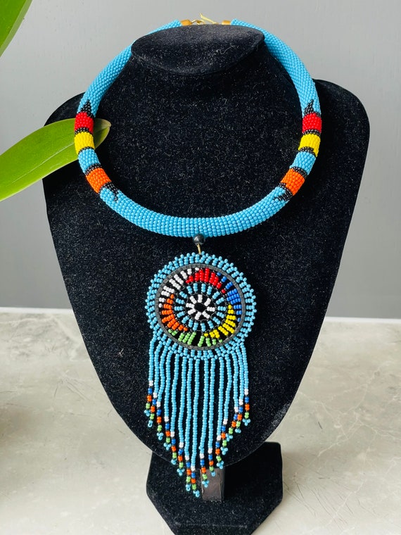 Maasai outlet beaded choker