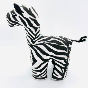 Africa Ankara Stuffed Animals/Handmade Africa Waxed Stuffed Animal/Fabric Stuffed Soft Toy/Stuffed Animals Zebra