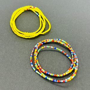 DUE SET di perline per la vita/perline africane per la vita/catenina per la pancia/perline per la perdita di peso/gioielli per lo stomaco/gioielli per il corpo/perline per la vita fatte a mano/catenina per la vita