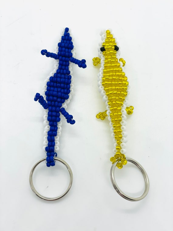 Beaded animal shop keychain