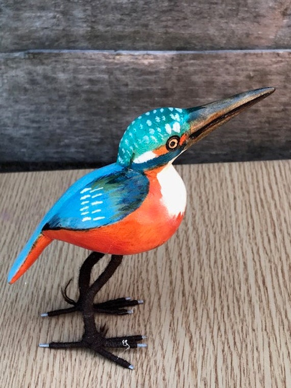 Handgemachte Schnitzerei Vogel / Holz bemalt Geschnitzter | Etsy