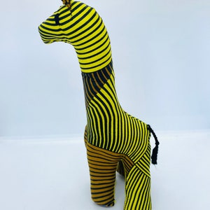 Africa Ankara Stuffed Animals/Handmade Africa Waxed Stuffed Animal/Fabric Stuffed Soft Toy/Stuffed Animals Giraffe/A
