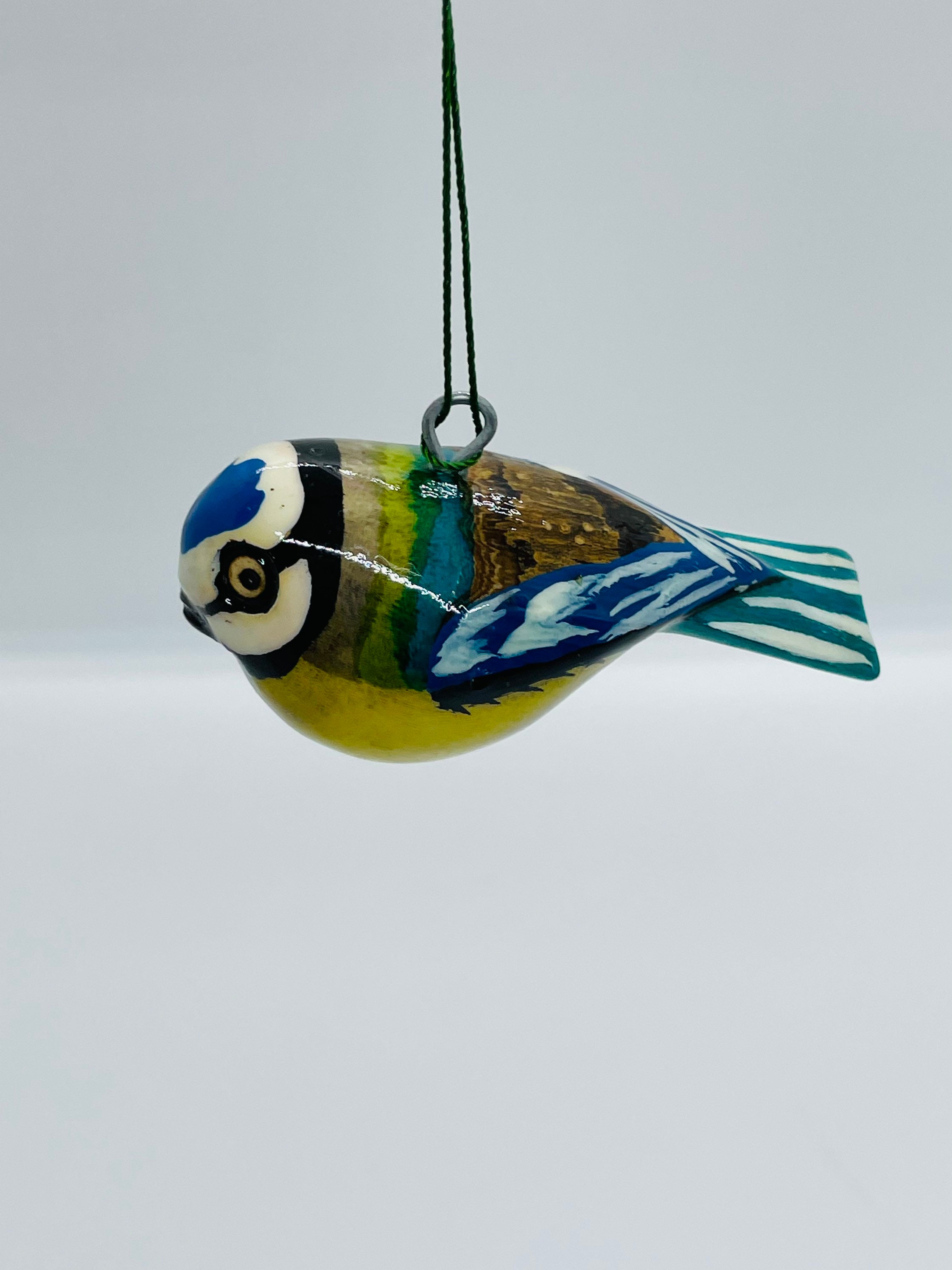 Handmade Wood Hanging Carving Painted Bird Ornaments/ Single Etsy