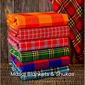 Africa Shawal/Shuka Blanket/Kenya Masai Blanket/Picnic Blanket/Africa Maasai Shuka/Sarong Blanket/Out door Blanket/Sofa Throw/