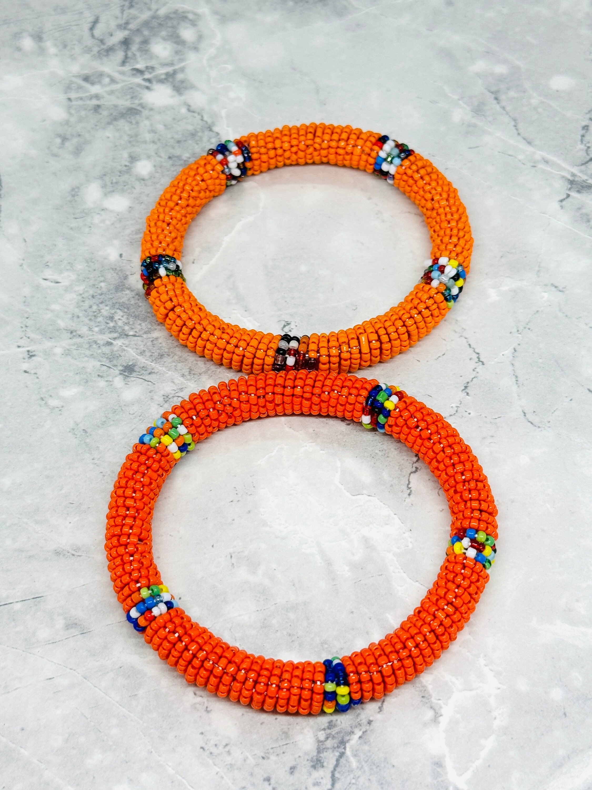 Masai Beaded Bangle/ Masai TWO SET Bangle/ Masai Bracelet