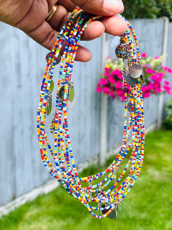 African beaded choker necklaces deals