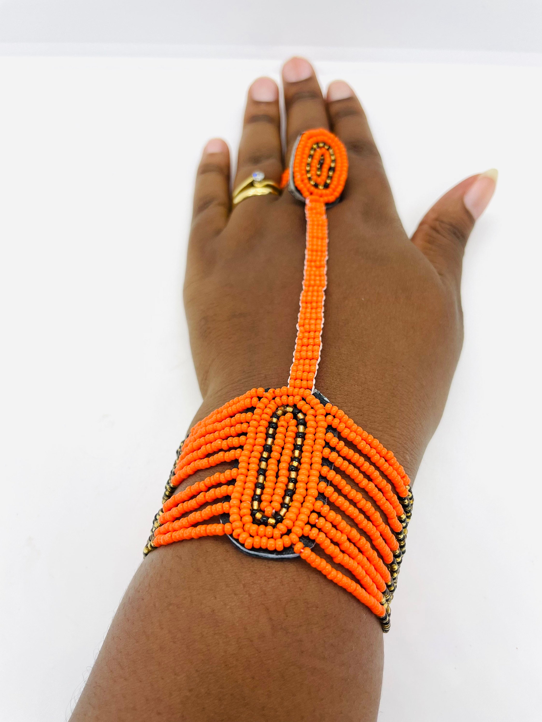 African Maasai Beaded Traditional Ethnic Tribal Beaded Bracelet - KENYA