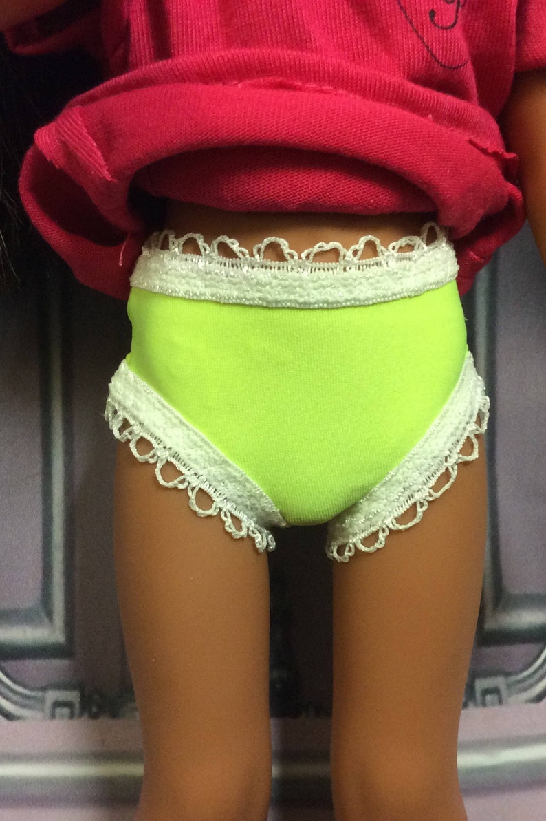 Doll Clothes AIL Disney Undies PK30 H4H Underware Bright Yellow With Lace Panties Brief/'s Made For Slim Dolls Like Wellie Wishers