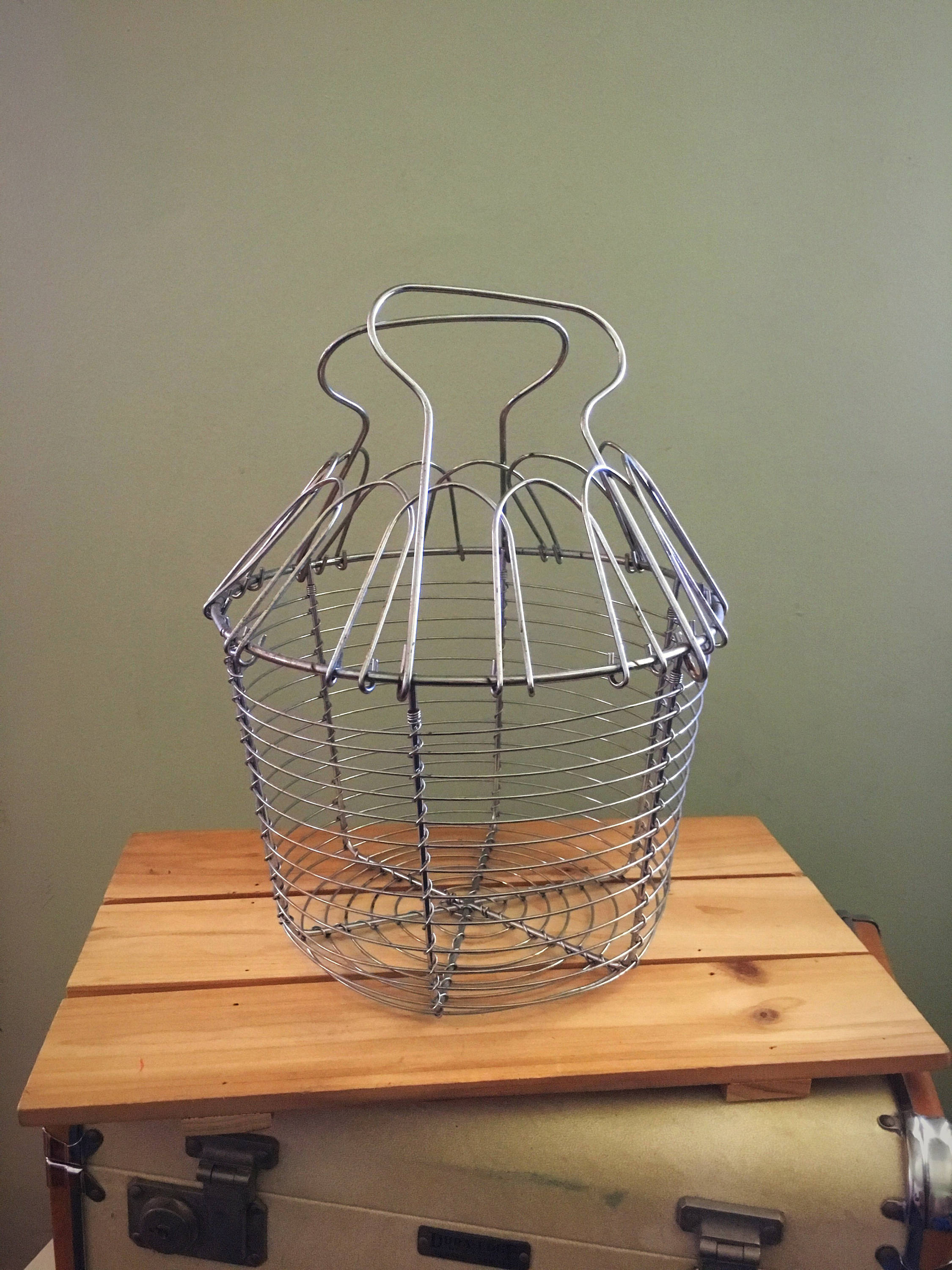 Vintage Wire Egg Basket farmhouse baskets Home Decor | Etsy