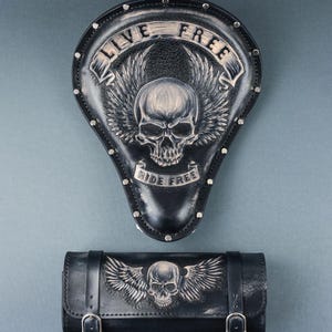 Motorcycle Handlebar Bag and Seat set