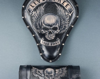 Motorcycle Handlebar Bag and Seat set