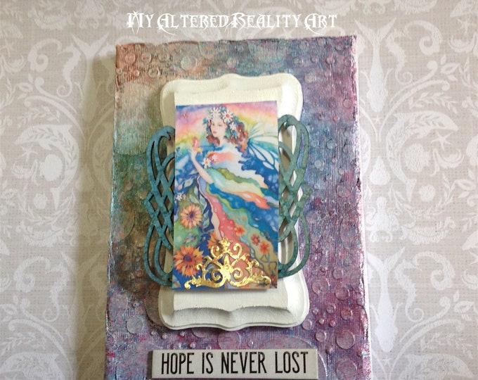 Hope is Never Lost 5 x 7 Mixed Media Canvas