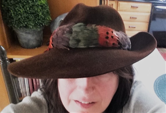 Vintage Betmar Hat Peach Wool Felt Floral Church Royal Ascot NEIMAN MARCUS Peach Church Hat | eBay main image 3