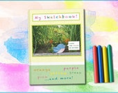 Sketchbook for Kids, Kids Travel Journal, Preschool Age, Toddler Age, Traveling with Children, Blank Pages I Love The Colors of Nature