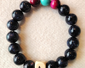 Handmade Obsidian Beaded Bracelet · Protection Stone · Minimalist Grounding Energy Jewelry