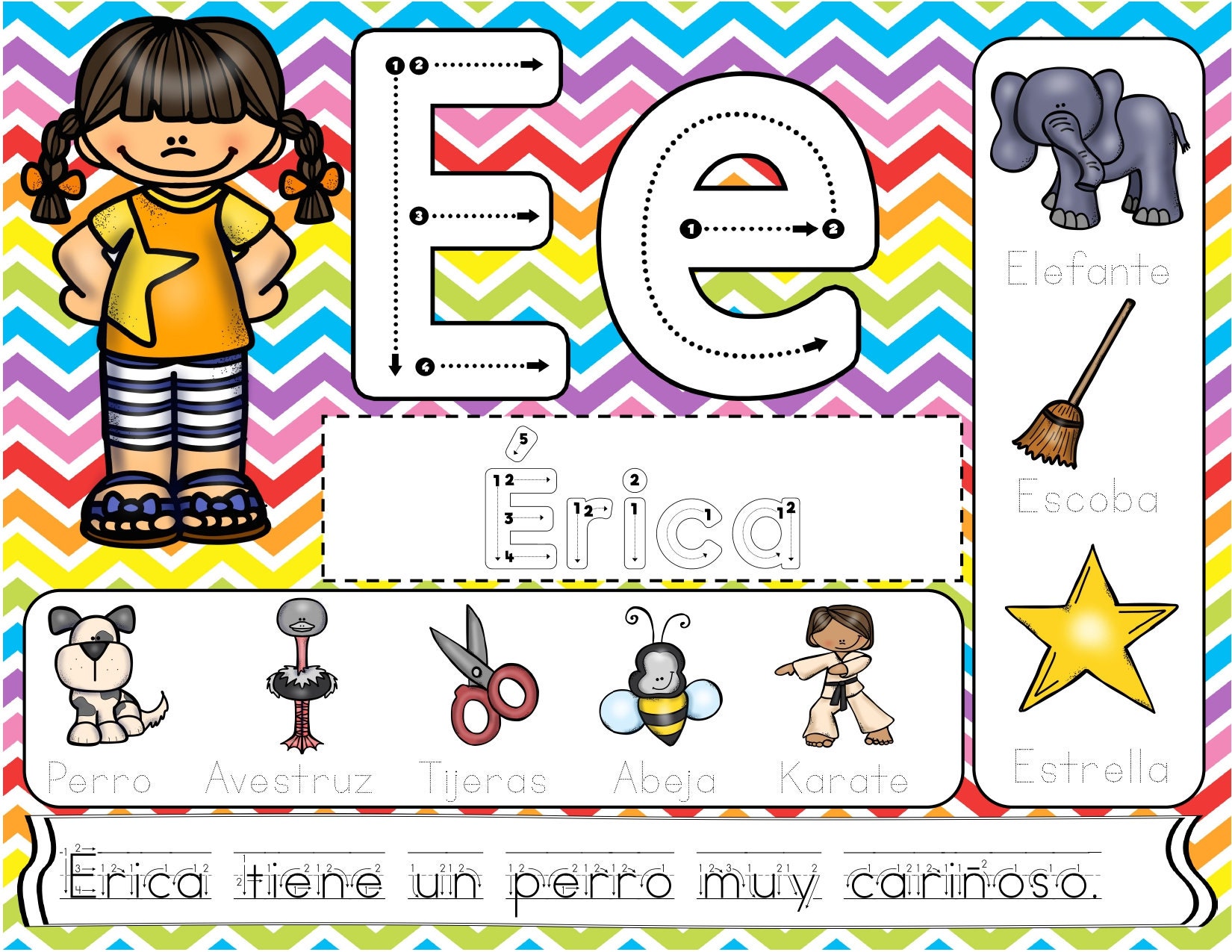 Practice Learn Read Write Spanish Mexican, Vocabulary Teach Vowels ...