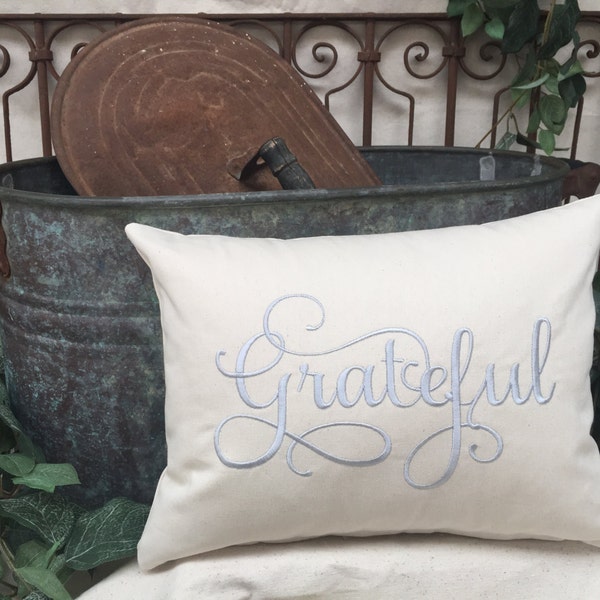 Grateful Pillow Etsy