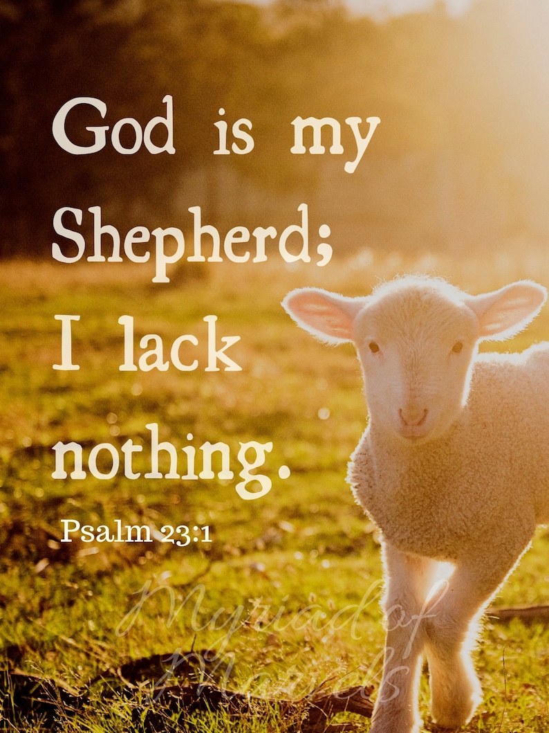 Psalm 23 Wall Art God Is My Shepherd I Lack Nothing Etsy psalm-23-wall-art-god-is-my-shepherd-i-lack-nothing-etsy