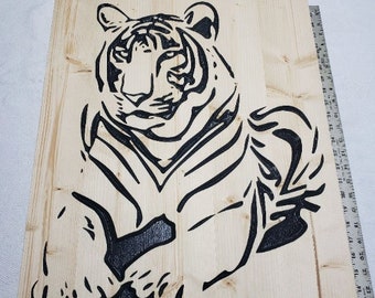 Tiger Of Strength Carving