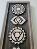 Chakras Wood Carving, Chakra Sign, Chakra Symbols, Meditation, Yoga Decor, Reiki Wall Art, Wood art 