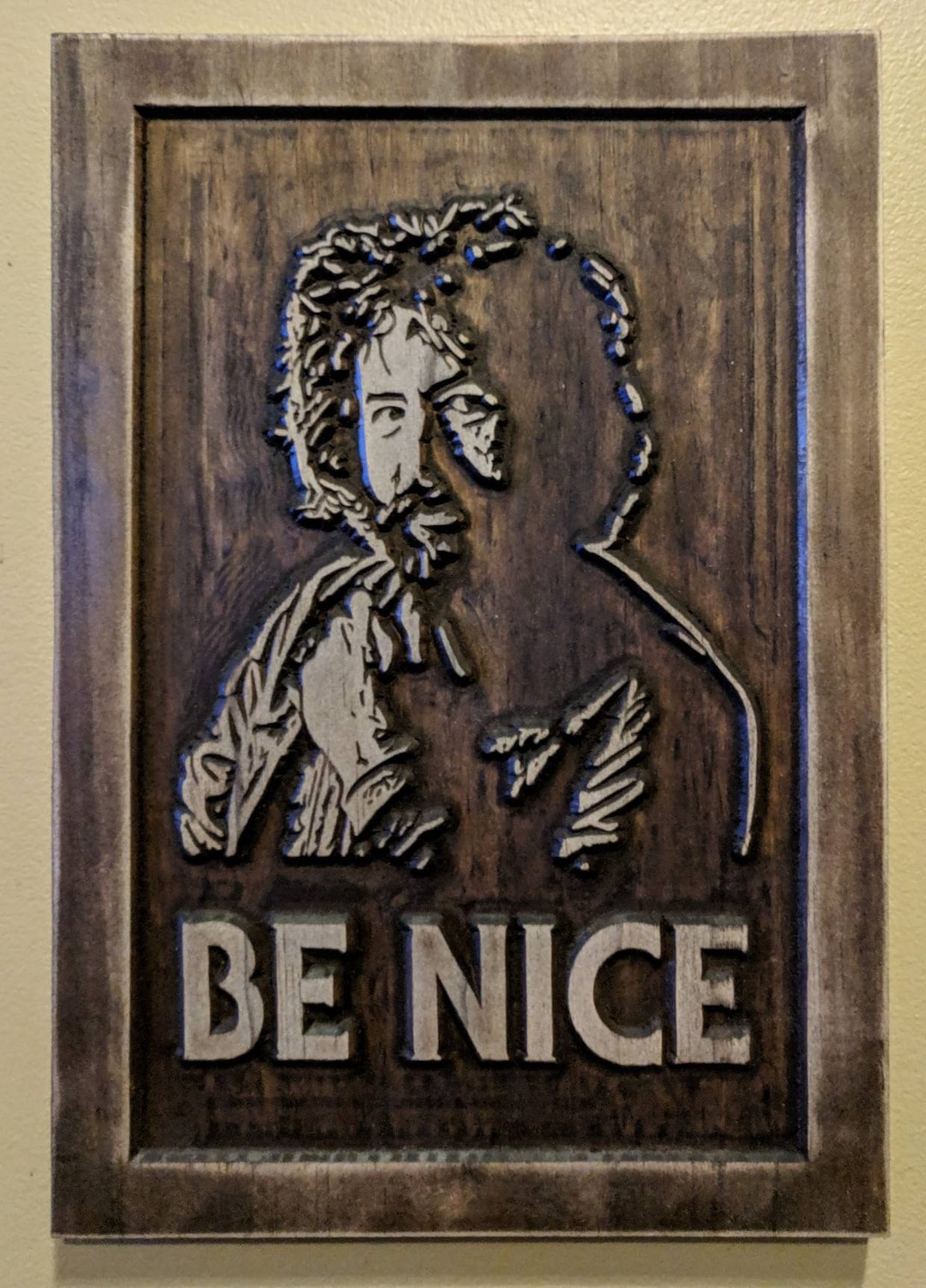 Jerry Garcia, Grateful Dead, Grateful Dead Wood Art, Garcia Art, Be