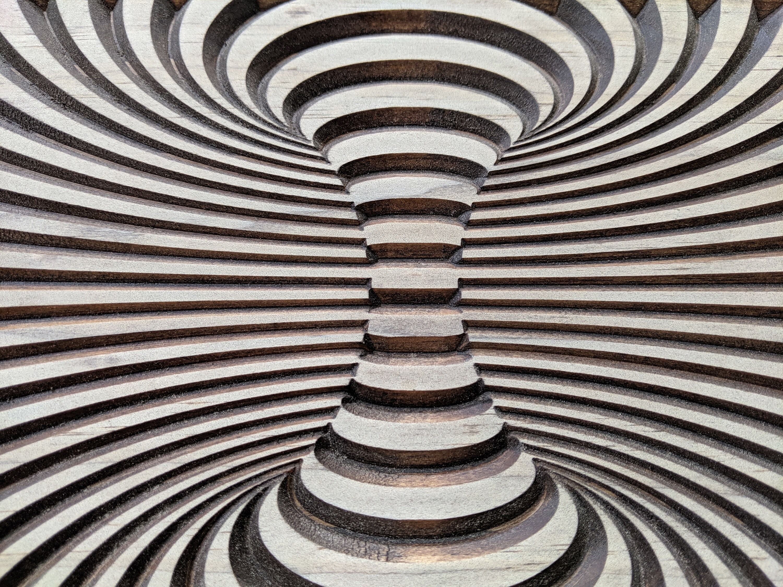 10x12 Optical Illusion Wood Carving Illusion Artwork Moving