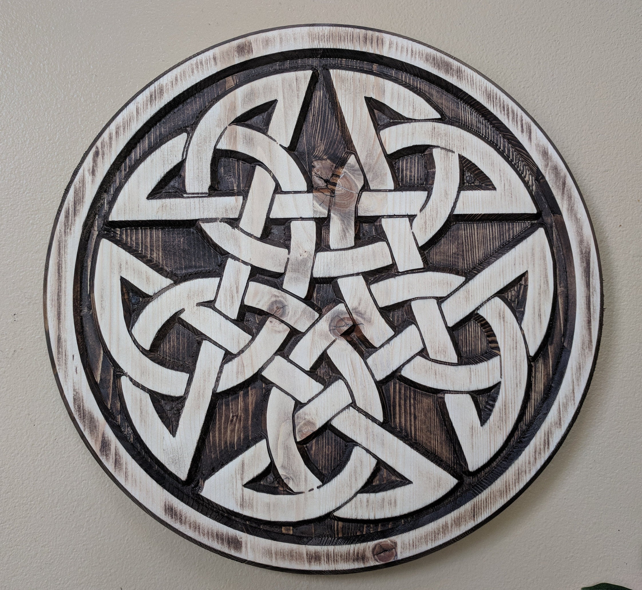 Stencil 4" Celtic Weave Knot Pentagram Star Symbol DIY Craft Art Signs Free Ship 