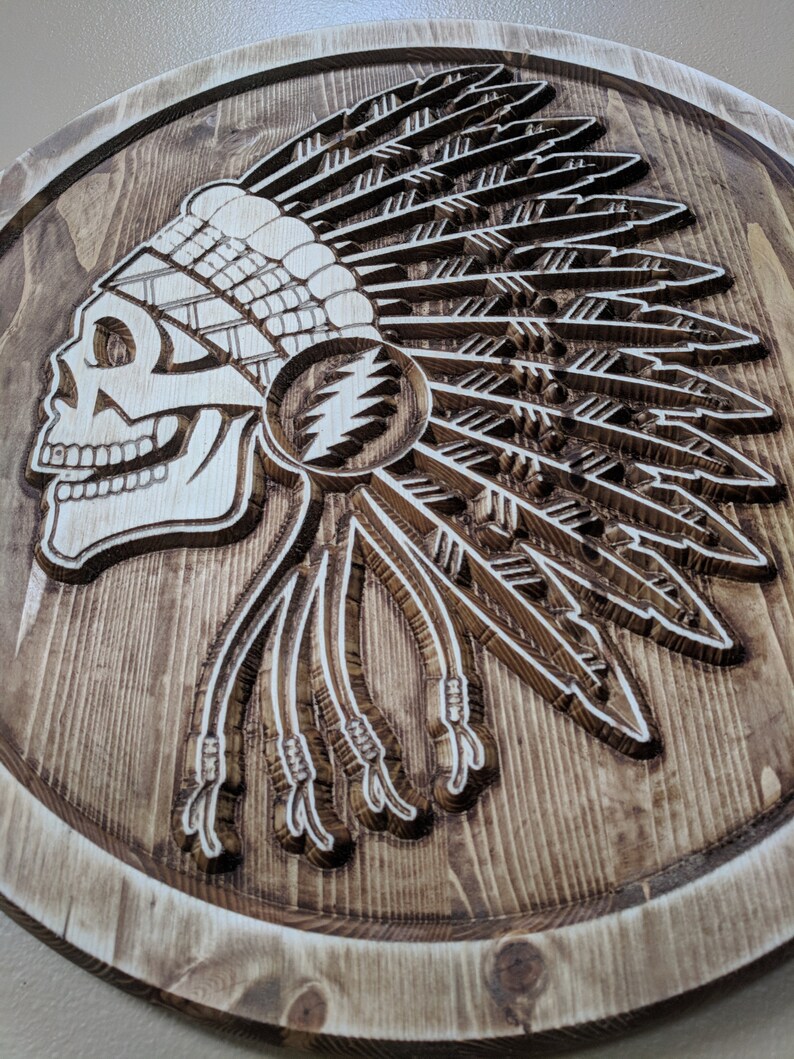 Jerry Garcia Grateful Dead Grateful Dead Wood Art Garcia Etsy