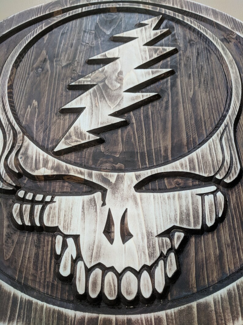 Jerry Garcia Grateful Dead Grateful Dead Wood Art Garcia Etsy