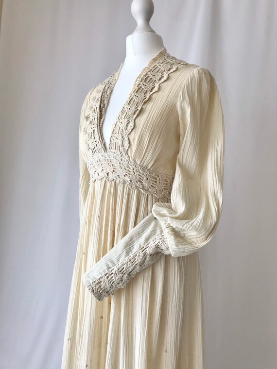 Stunning Gunne Sax Vintage 70s Designer Prairie Maxi … - Gem