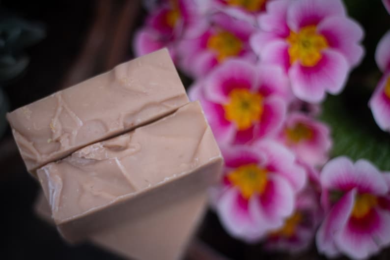 Rose Geranium & Pink Clay Soap Certified 100% Natural Pure Vegan Handmade Soap Cold Process Bean and Boy Soap image 3