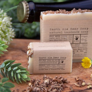 Earth Ale Beer Soap Certified 100% Natural Pure Vegan Handmade Soap Cold Process image 3