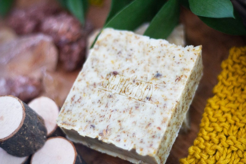 Grapefruit & Calendula Soap Certified 100% Natural Pure Vegan Handmade Soap Cold Process image 2