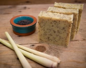 Lemongrass & Poppyseed Soap - Certified 100% Natural Pure Vegan Handmade Soap (Cold Process) | Bean and Boy Soap