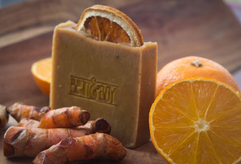 Turmeric & Orange Soap Certified 100 Natural Pure Vegan Etsy
