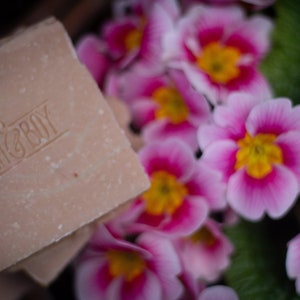 Rose Geranium & Pink Clay Soap Certified 100% Natural Pure Vegan Handmade Soap Cold Process Bean and Boy Soap image 2