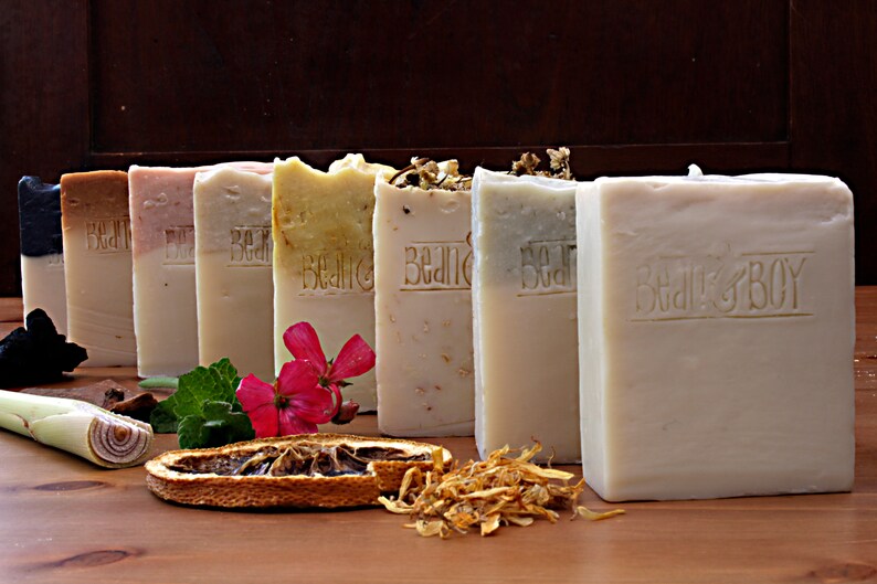 GOOD MORNING SUNSHINE Certified 100% Natural Pure Vegan Handmade Soap Cold Process Bean and Boy Soap Palm-Free image 4